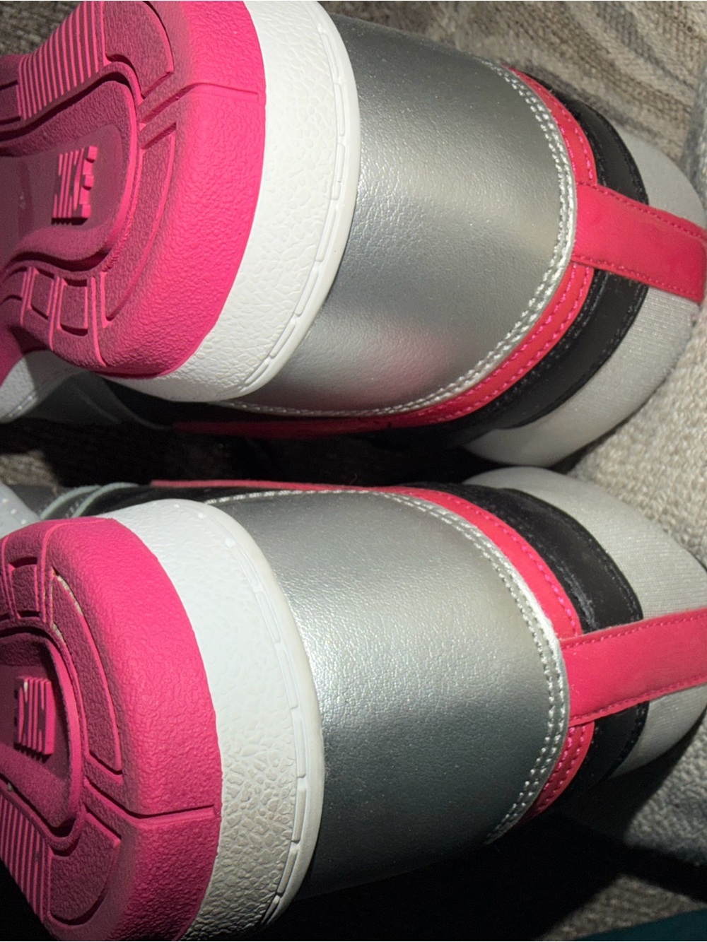 Nike Force Sky High - Black, Pink & Silver - Picture 7 of 8
